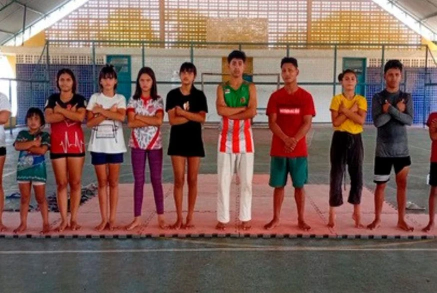 Jovens Atletas das Turmas de Jiu-Jitsu ADAMCE